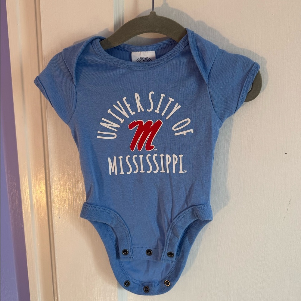 NCAA Ole Miss Rebels Unisex Baby Onesie Blue 0-3 Months
